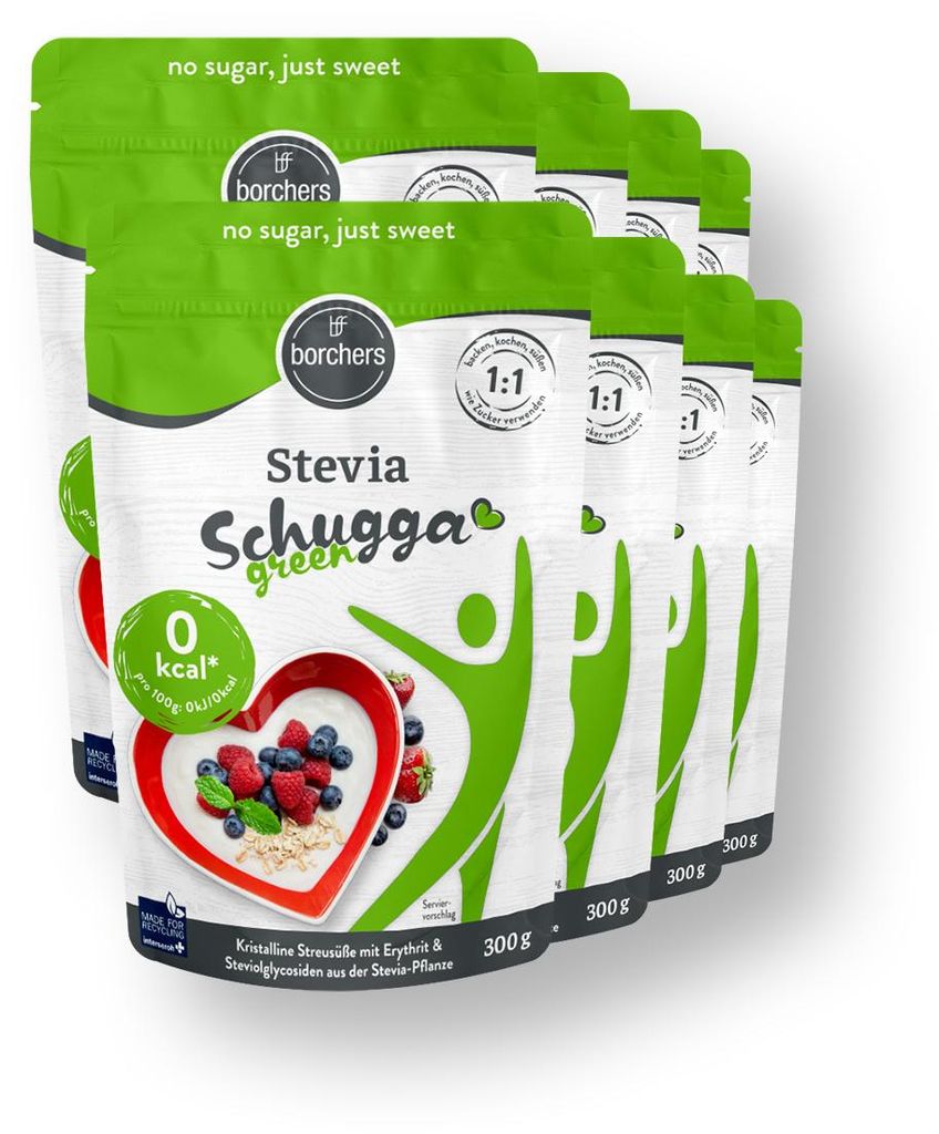 BORCHERS Schugga green, édulcorant en poudre cristallisé, Image du produit 