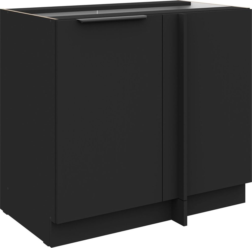 Küchen Eckunterschrank 105 cm SIENA Schwarz Küche Produktbild 