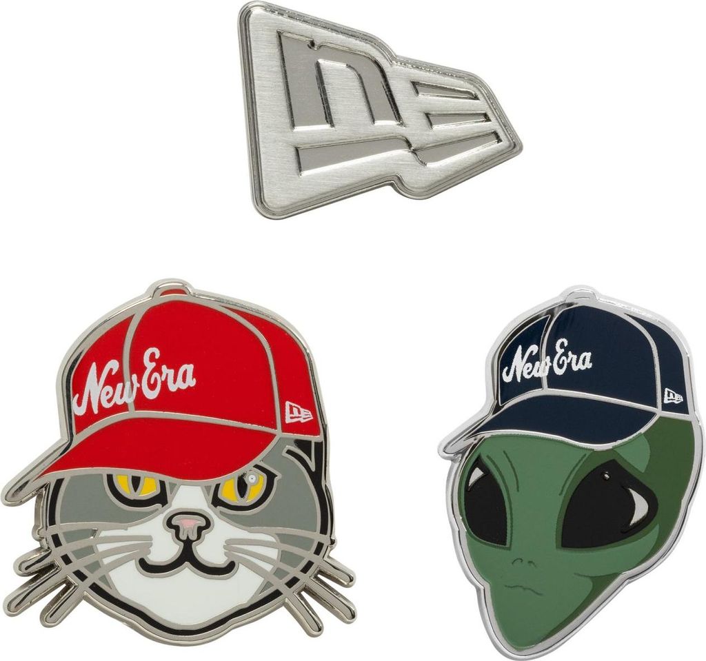 New Era Universal Schmuck Caps PIN BADGE 3er Set