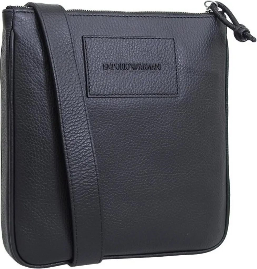 Sacoche bandoulière homme en cuir Armani Y4M252Y068E format pratique