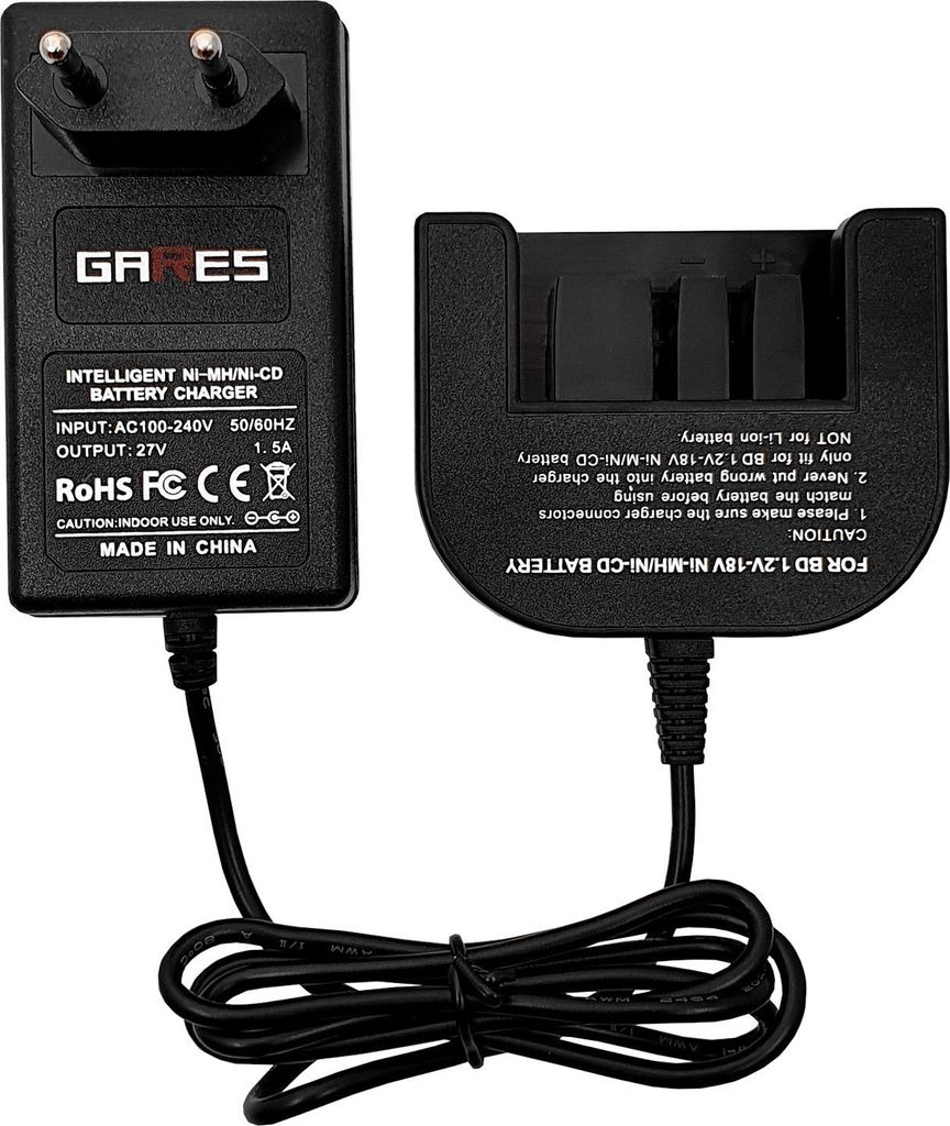 Gares Rychlonabíječka pro Black Decker A12 A14 A18    | 12V Obrázek produktu 