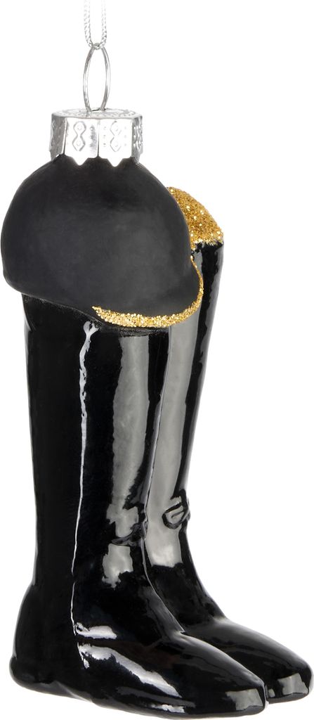 BRUBAKER Reitstiefel mit Helm Schwarz Weihnachtskugel aus Produktbild 