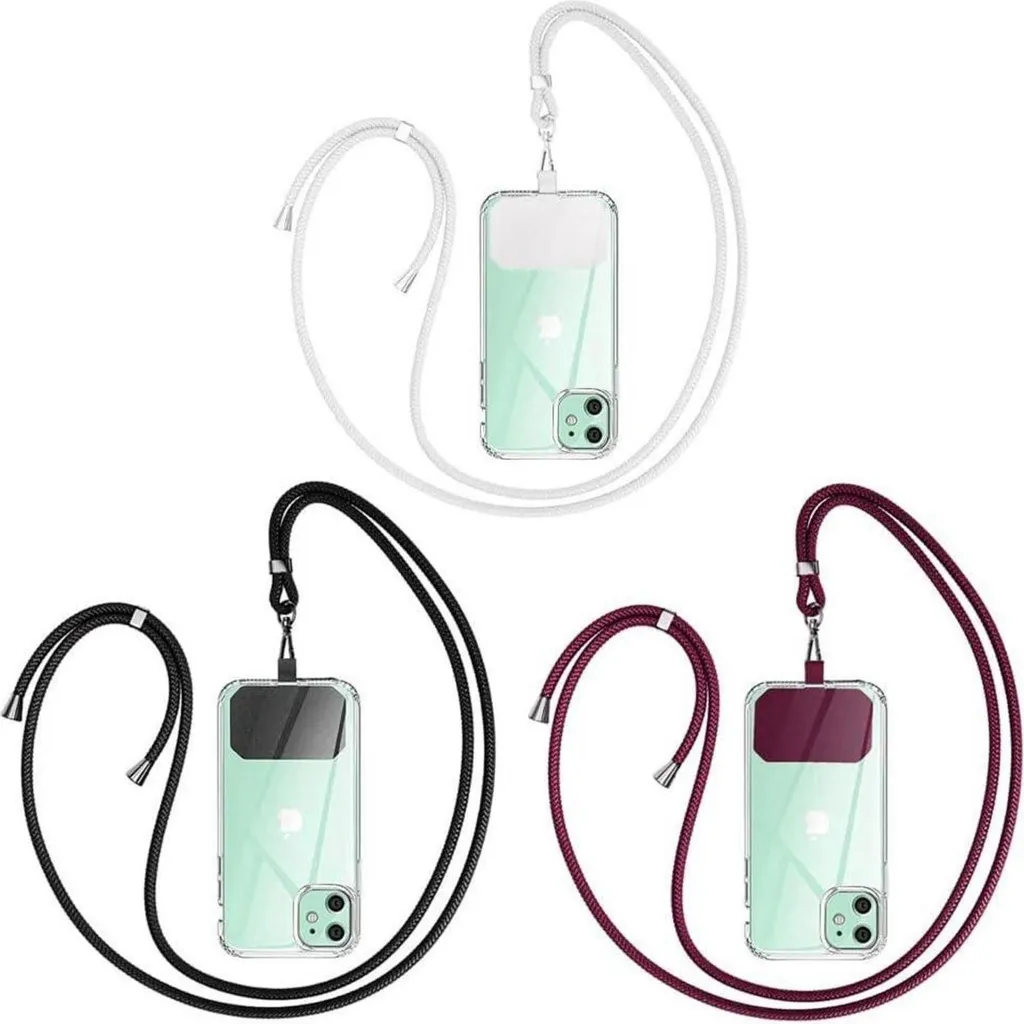 GUMO-LONG Cordino Cellulare Universale - Set 3 Pezzi Multicolore