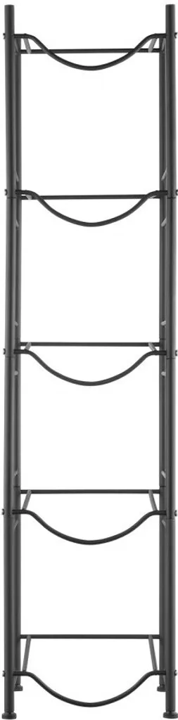 Support pour pichets d'eau noir 5 bouteilles rangement vertical robuste - 11