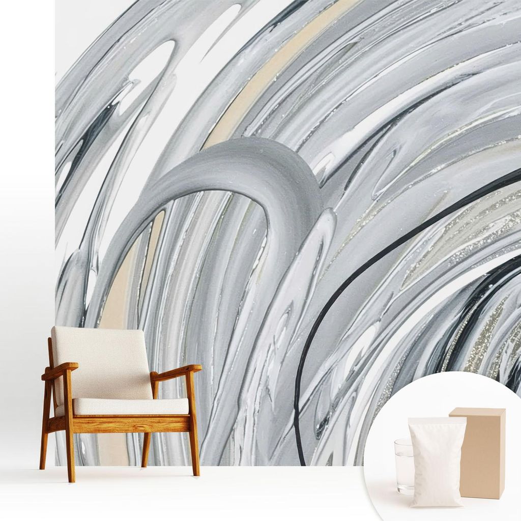 Fototapete - 250x250 cm - Tapete - Wandtapete - Wandbilder - Dekofolie - Tapete Folie - Wand - Dekoration - Wohnzimmer - Abstrakter Marmor