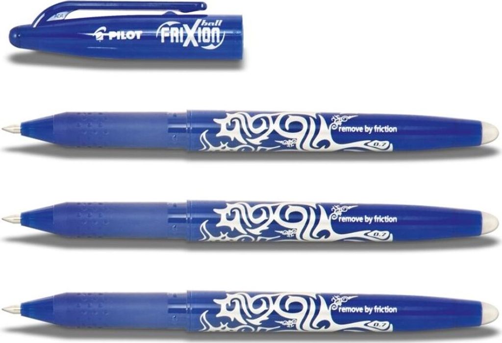 Pilot Frixion Ball Tintenroller 3er-Set blau Produktbild
