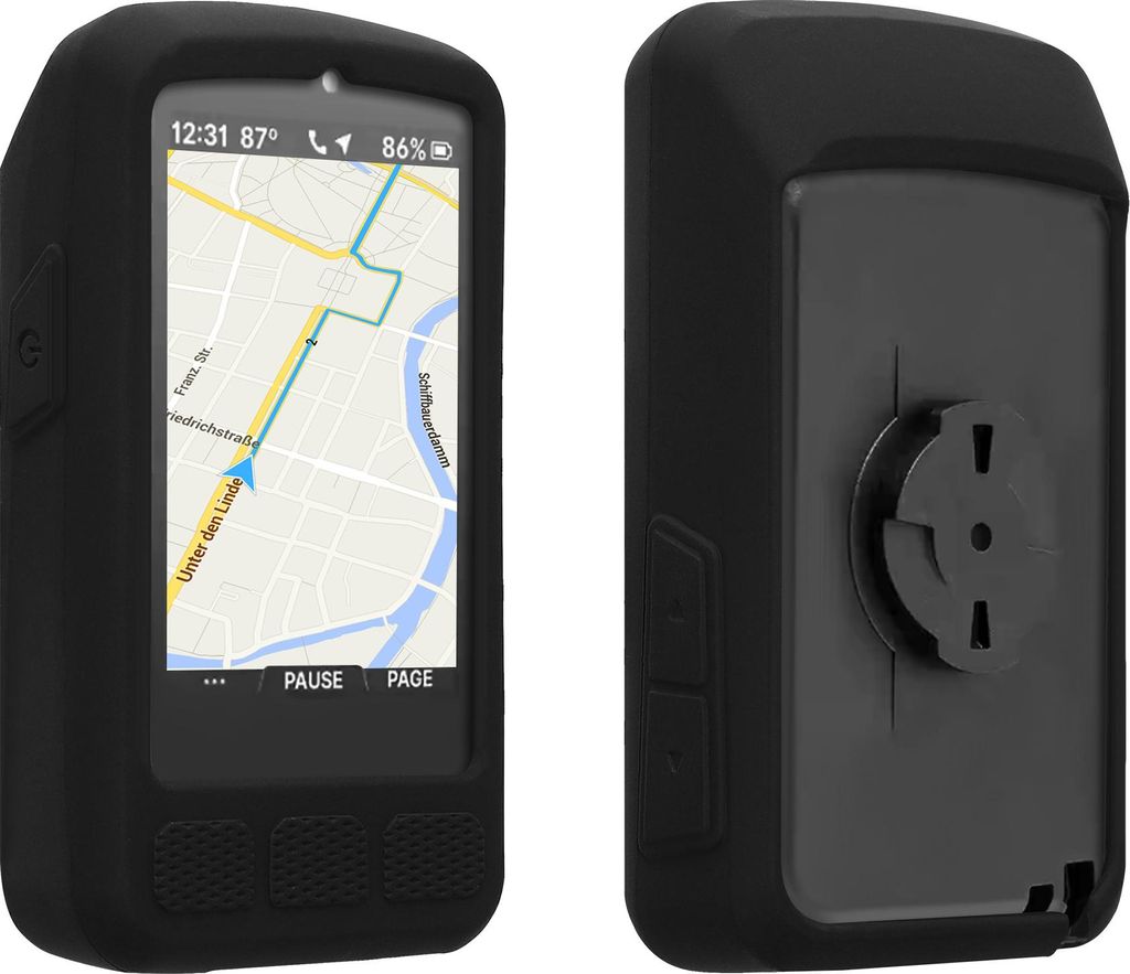 kwmobile Hülle kompatibel mit Wahoo Elemnt Roam V3 - Silikon GPS Fahrrad Case Schutzhülle