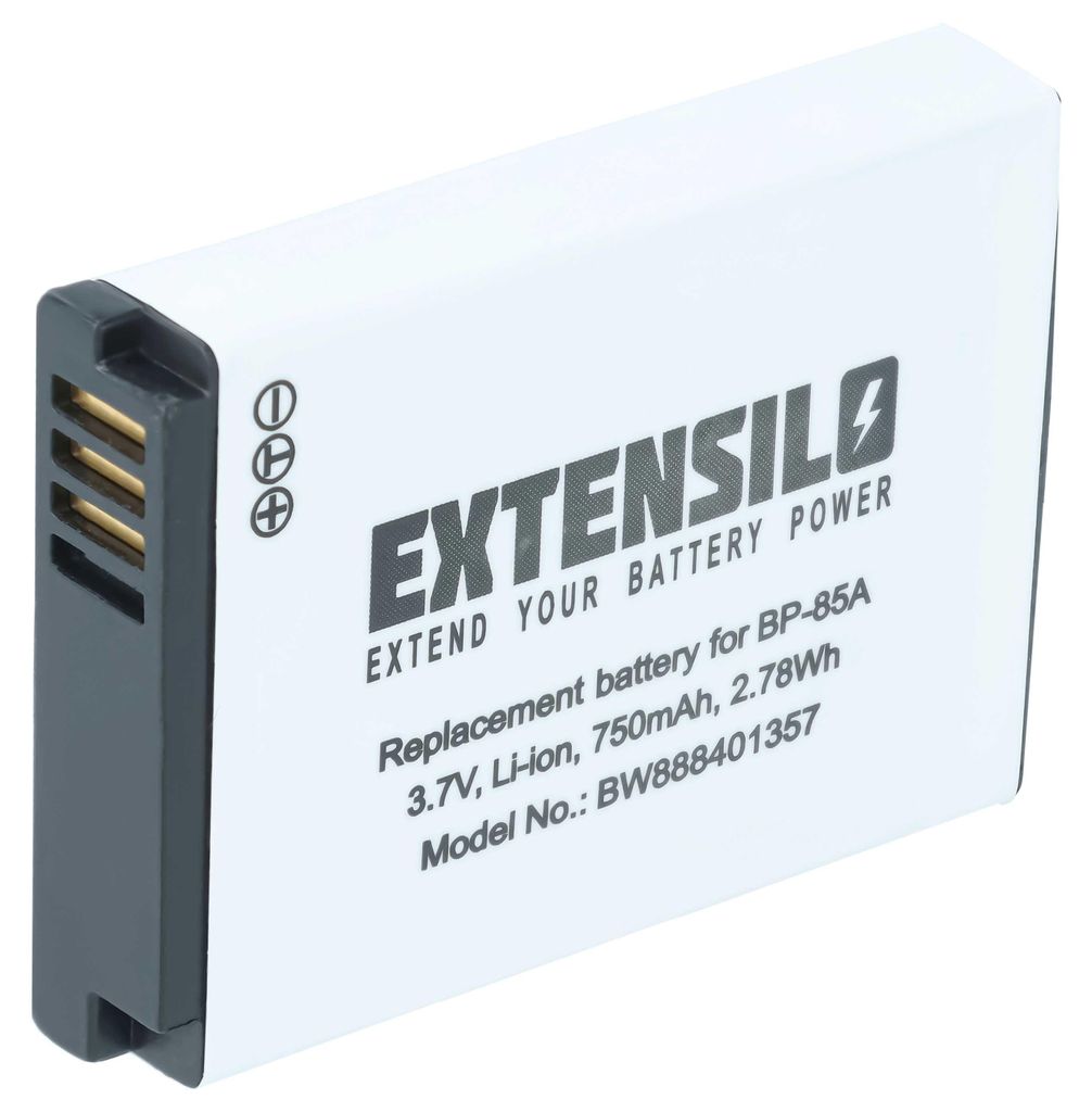 EXTENSILO Akku Ersatz für Samsung BP-85a, BP85a, EA-BP85a, Produktbild 