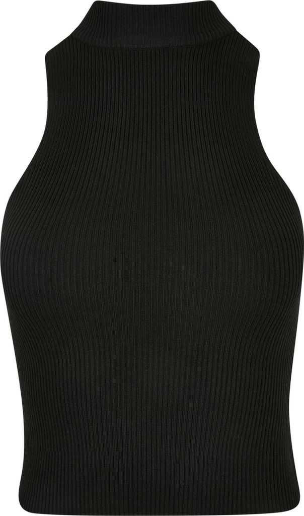 Urban Classics Ladies - Rib Knit Turtleneck Top schwarz - S