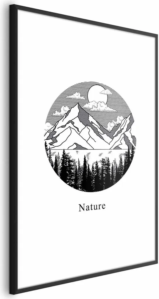 Offerta Poster Lost Land 40x60 Incorniciato Nero - Pronto da Appendere