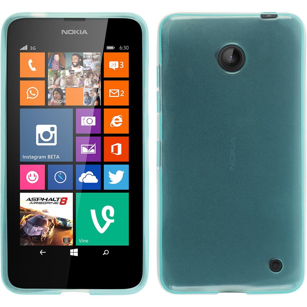 PhoneNatic Case kompatibel mit  Nokia Lumia 630 - türkis Produktbild 