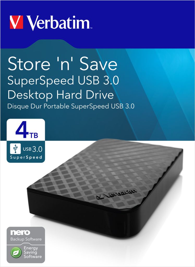 Verbatim 47685 Disque Dur Externe 4Tb Usb3 Image du produit 