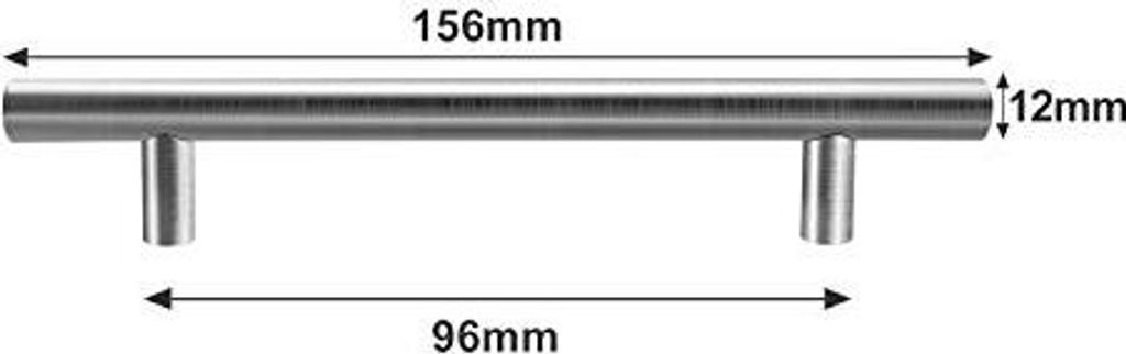 Wolketon 10x Moebelgriff 96mm Schrankgriffe Edelstahl Produktbild 6