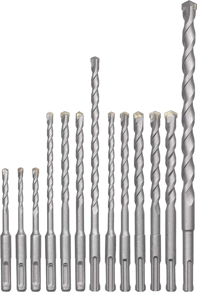 Mèches béton SDS-Plus kwb en acier renforcé 40Cr haute longévité - 12 u