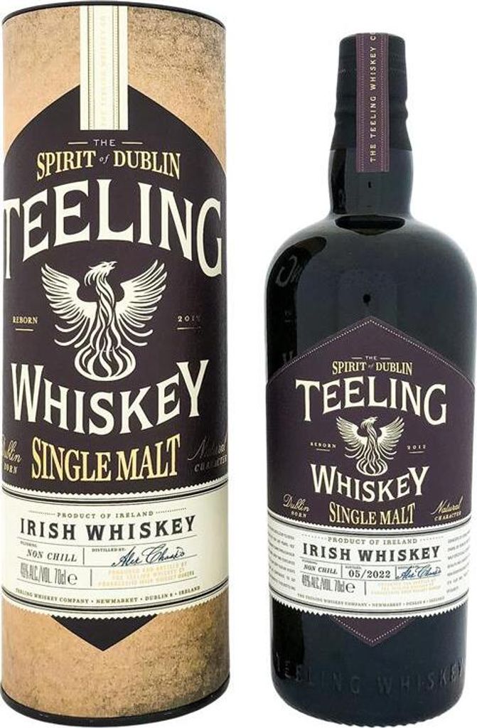 Teeling Whiskey SINGLE MALT Irish Whiskey 46% Vol. 0,7l in Immagine del prodotto 