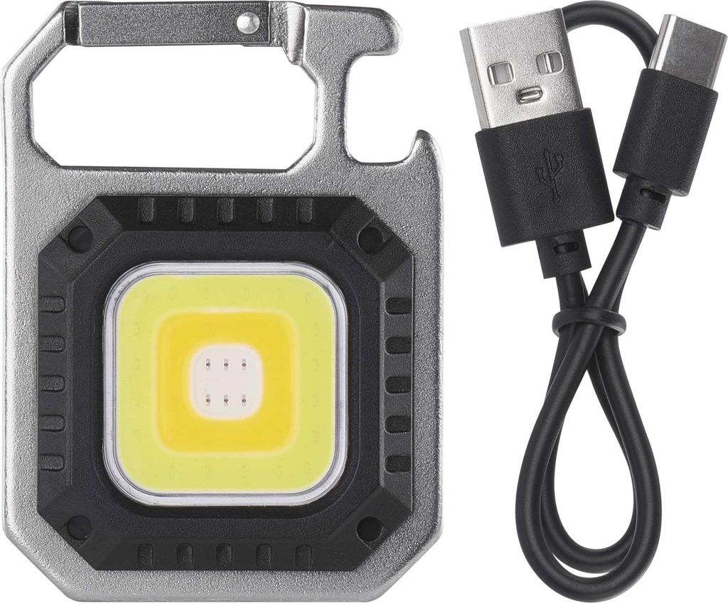 Nabíjecí mini LED svítilna – přívěšek, 750 lm, 10 ks, display box