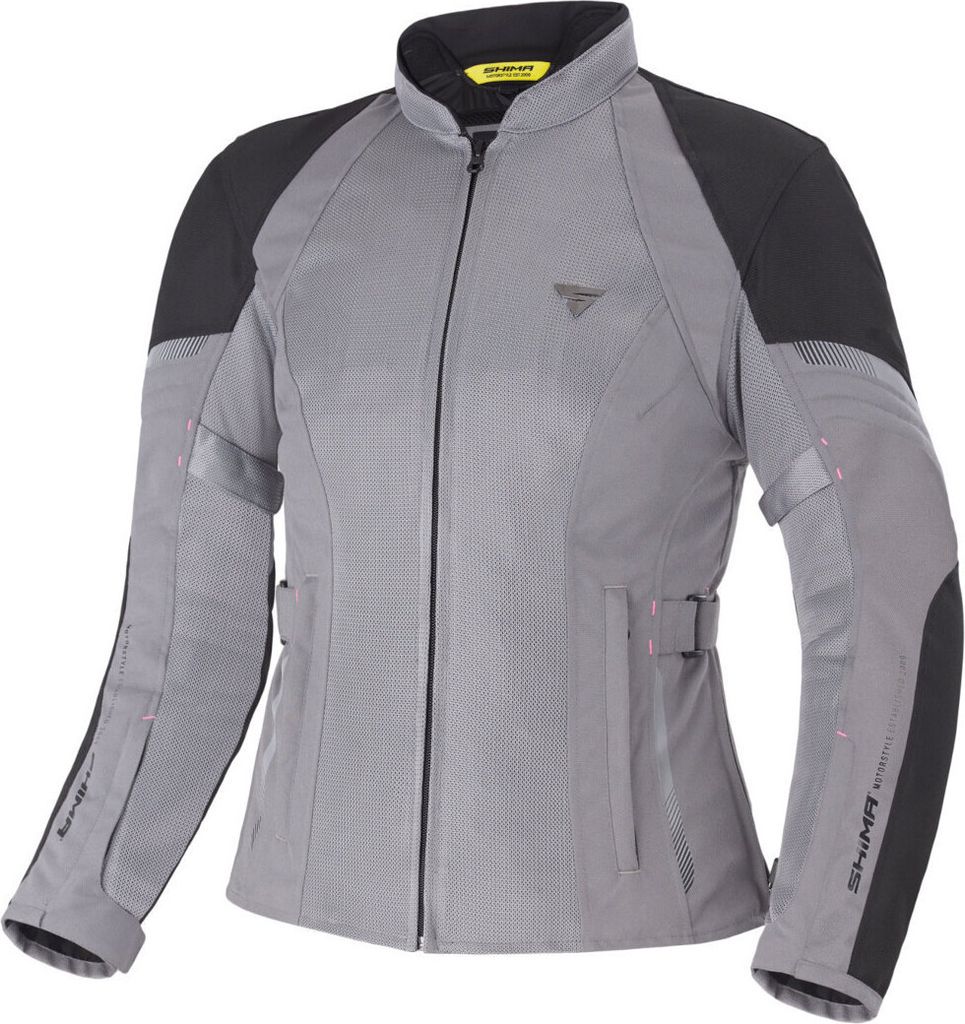 SHIMA Jet wasserdichte Damen Motorrad Textiljacke, grau, XS