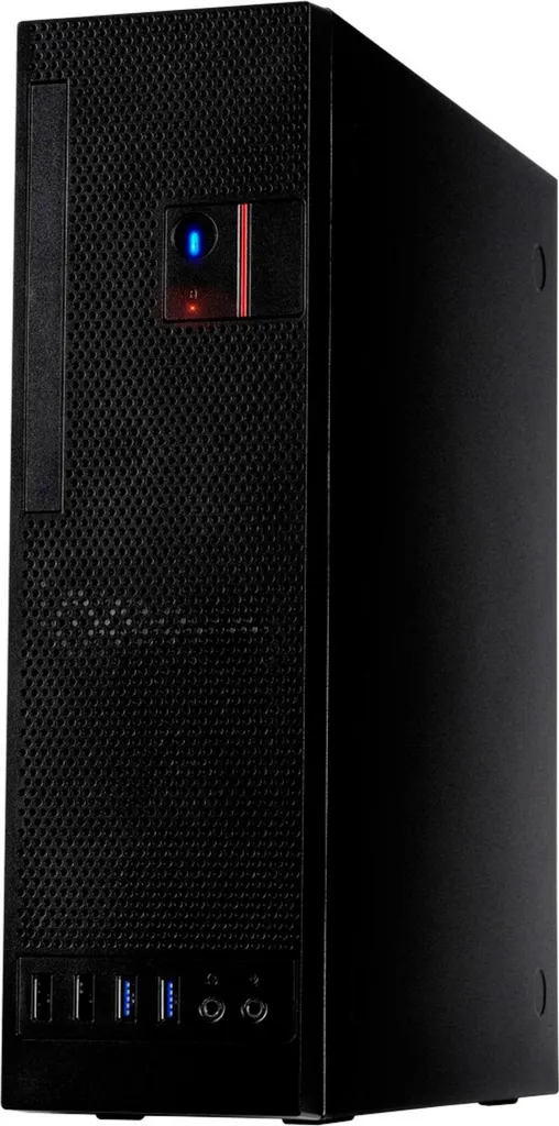 Boîtier Desktop Inter-Tech S-331 Noir - Format Idéal pour Bureau et HTPC