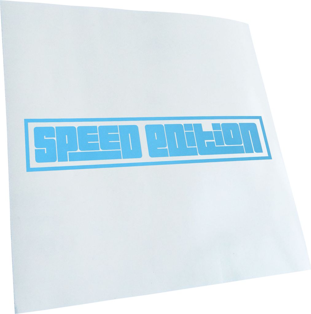 Kiwistar - Autoaufkleber - Speed Edition - Lichtblau - 40x8cm - Aufkleber für Auto, Laptop, Fahrrad, LKW, Motorrad mehrfarbig JDM Decal Racing