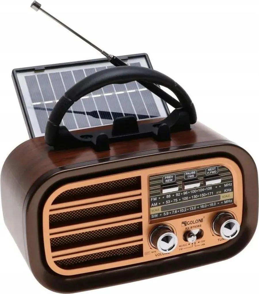 Radio de survie solaire pour camping et randonnée avec Bluetooth et USB