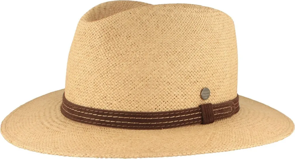 Acquista Cappello Panama Hut Breiter Traveller - Fascia Pelle - Paglia