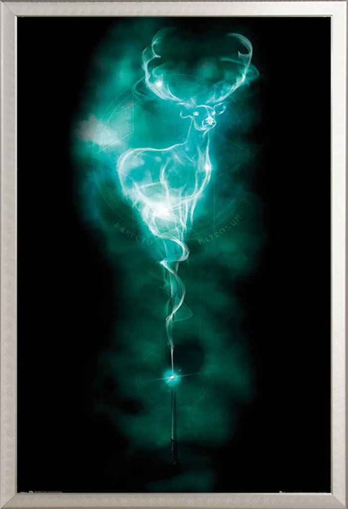 Cadre aluminium argenté Shinsuke pour affiche Harry Potter Patronus