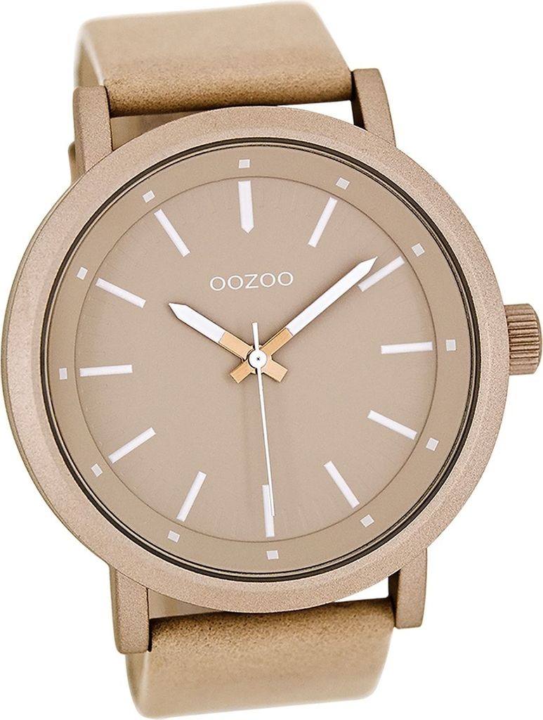 Oozoo Leder Damen Uhr matt Armbanduhr rosa Elegant Oozoo Timepieces D2UOC8250A