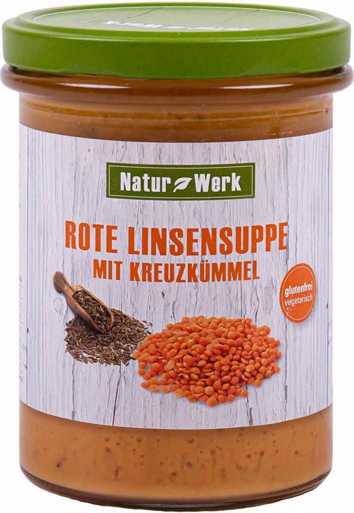 Naturwerk Rote Linsen-Kreuzkümmel-Suppe 380ml Produktbild 