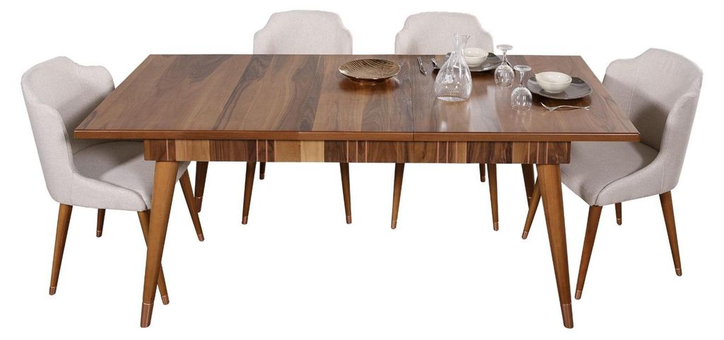 Esszimmer Set Ess Gruppe Holz Tisch Tische 5tlg Komplett Set Esstisch 4x Stühle