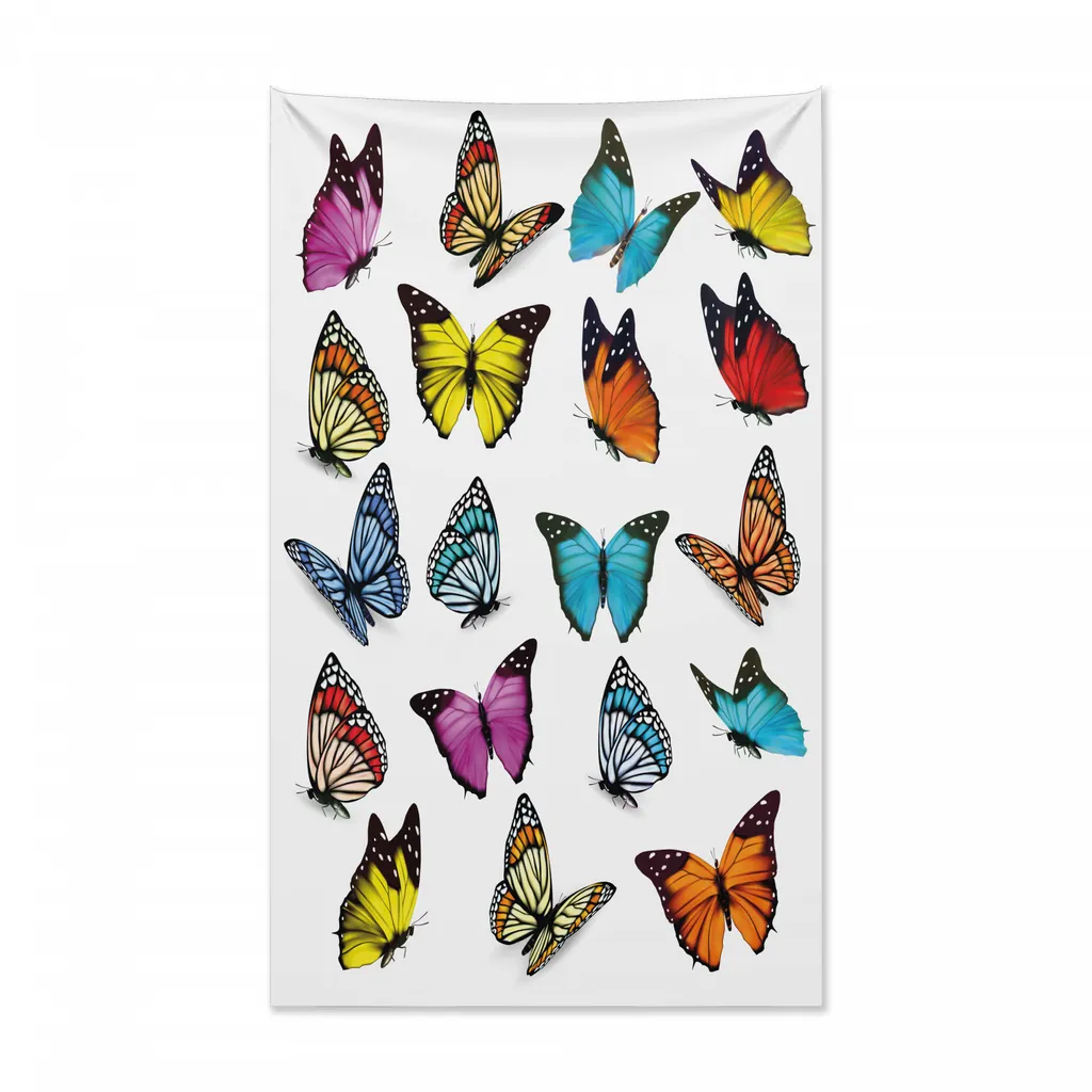Arazzo Parete Farfalle Abakuhaus | Decorazione Casa Microfibra 230cm