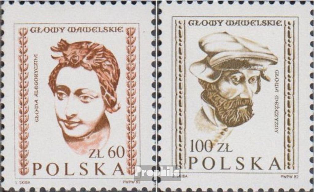 Briefmarken Polen 1982 Mi 2829-2830 (kompl.Ausg.) FDC Köpfe Produktbild 