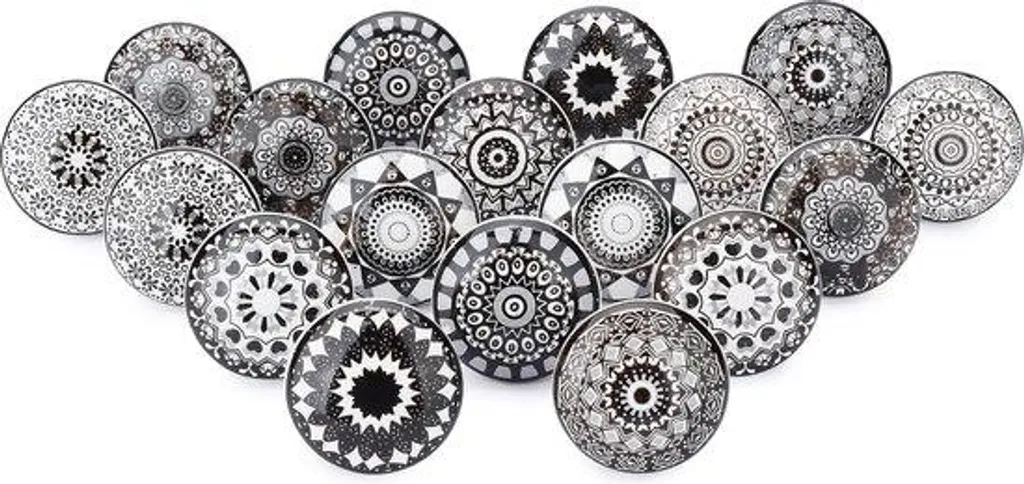 Boutons en céramique pour rénovation de vêtements marron foncé 18x