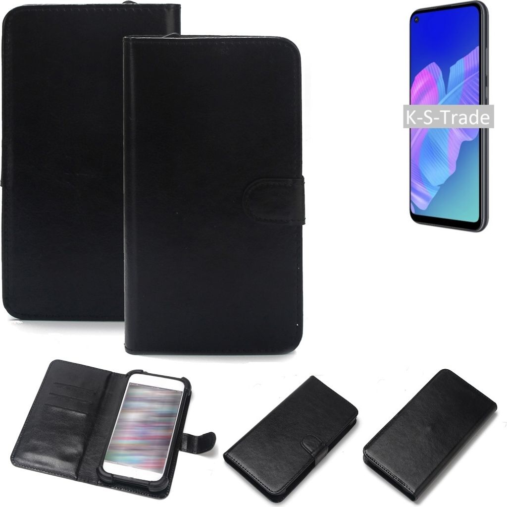K-S-Trade Handyhülle Schutzhülle kompatibel mit Huawei P40 lite E Handy Schutz Hülle Handyhülle Bumper schwarz 1x