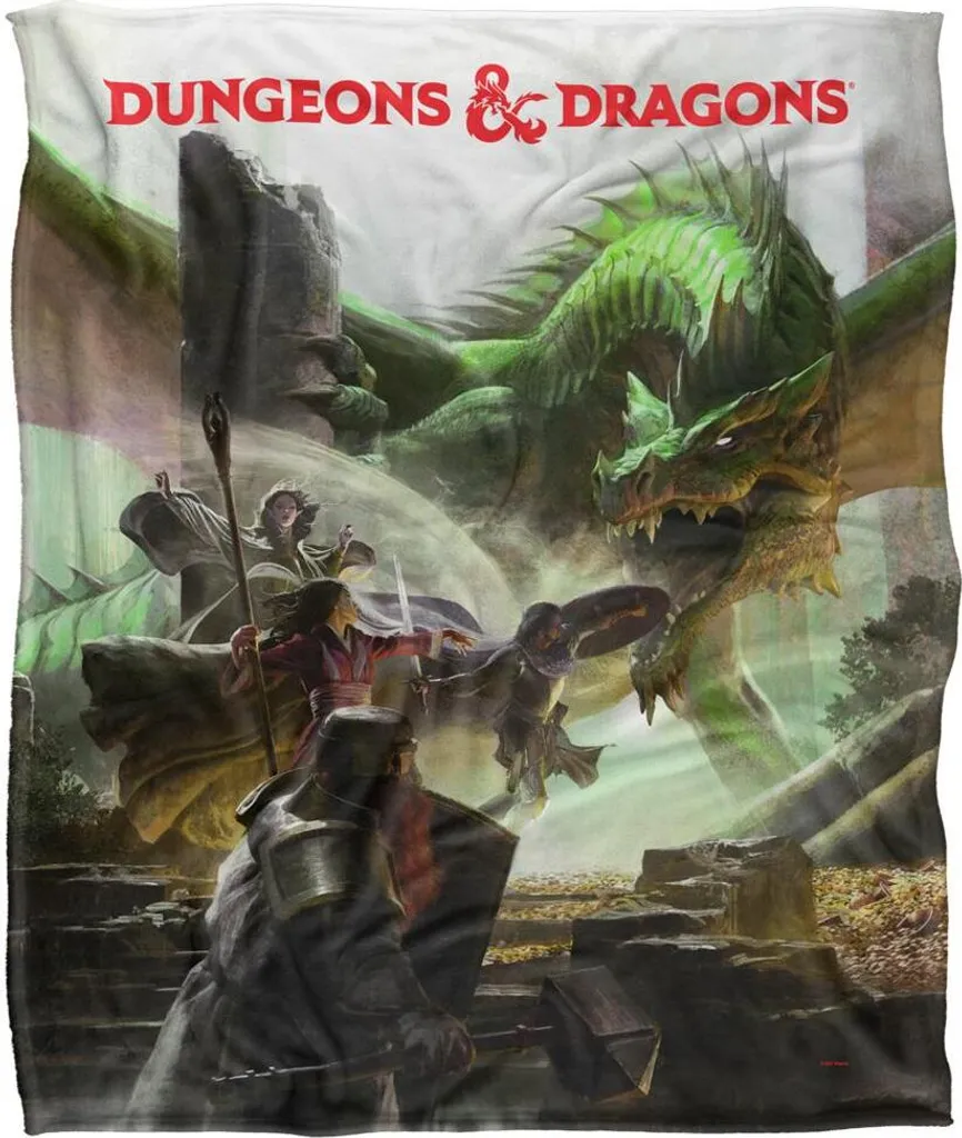 Couverture D&D TV19350 : Restez au Chaud durant vos Quêtes - Plaid Blanc