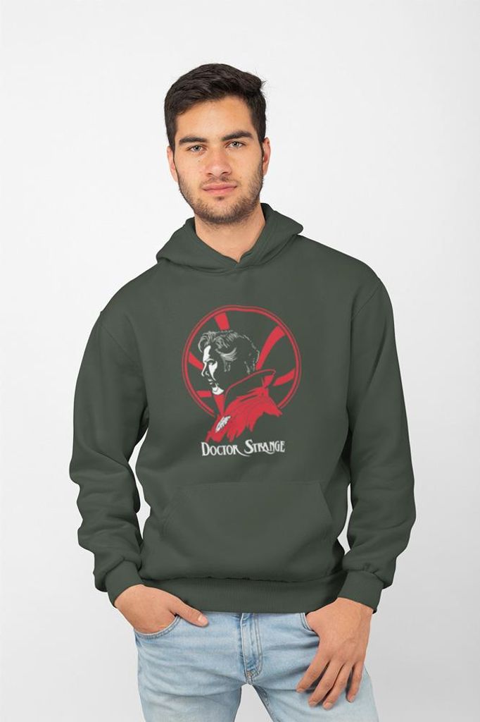 D&B Uni Hoodie MO00029 Doctor Strange Waldgrün-Größe L