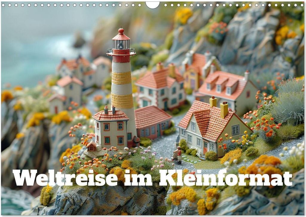 Weltreise im Kleinforma (Wandkalender 2026 DIN A3 quer), CALVENDO Monatskalender
