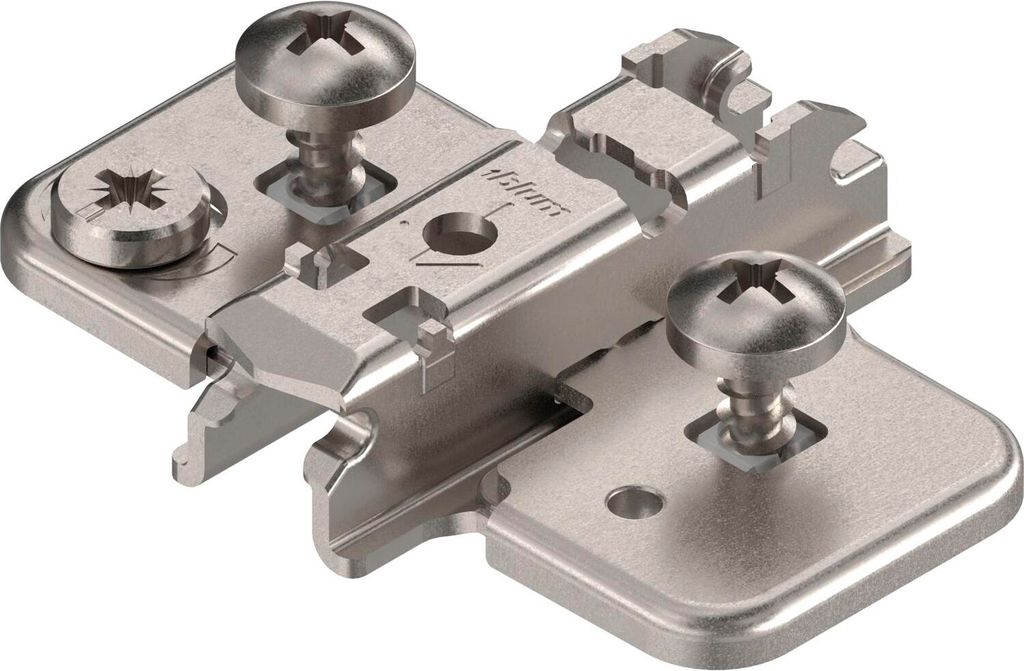 BLUM CLIP Exzenter Kreuzmontageplatte, Zwillingsanschlag, Produktbild 