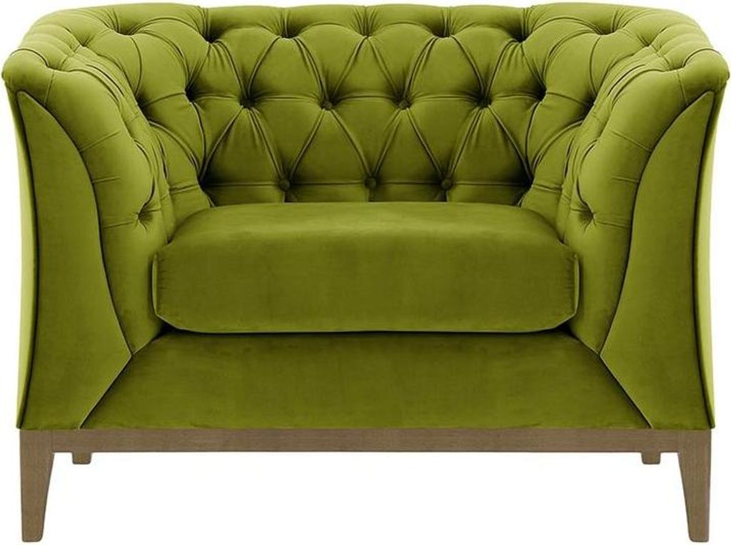 Sessel Chesterfield Modern Wood-Velluto 9-wax black