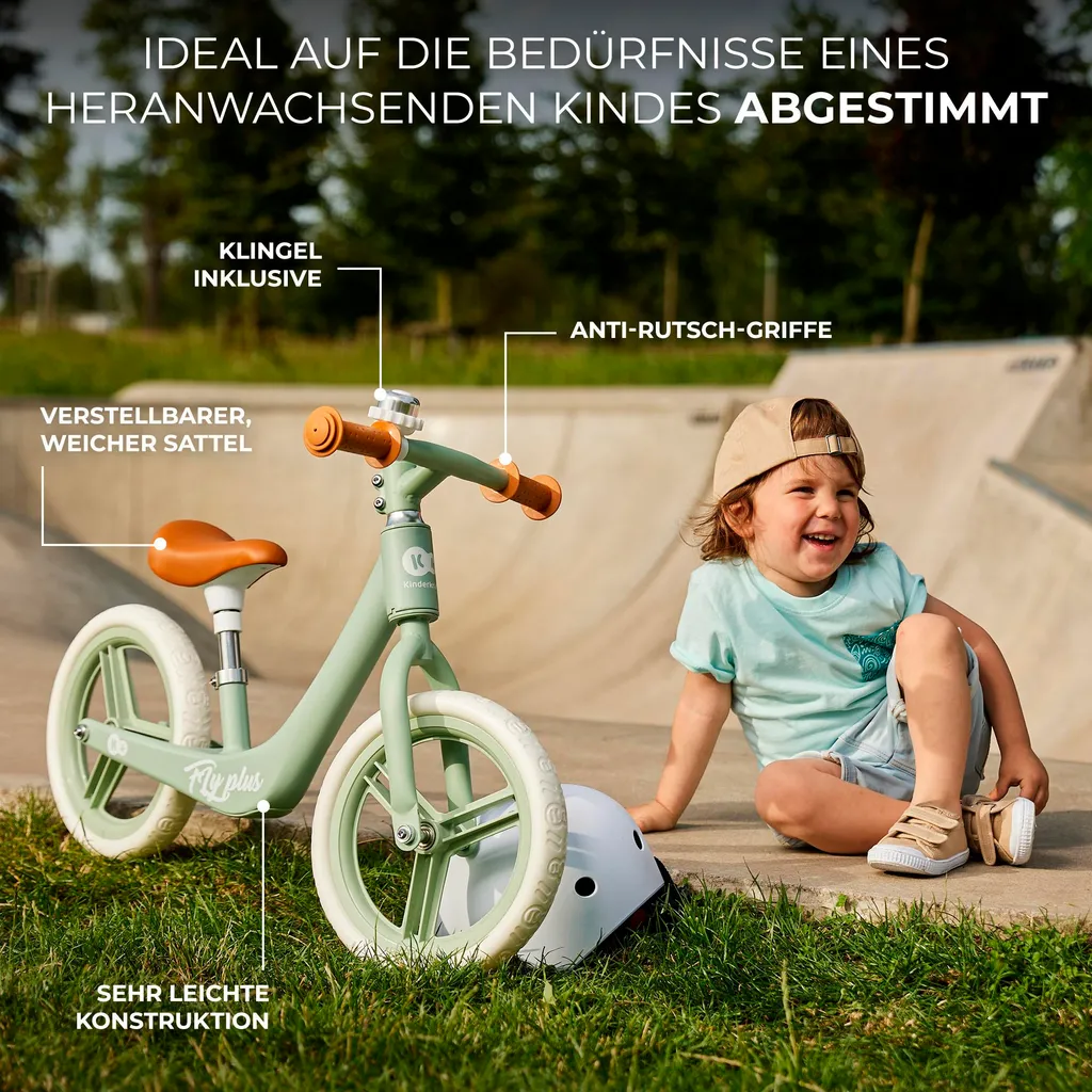 Draisienne en magnésium Kinderkraft FLY PLUS avec roues increvables