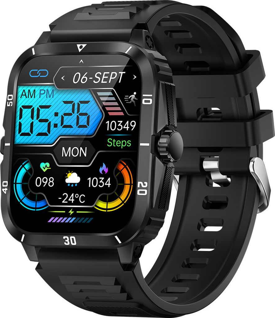 INF Smartwatch mit Gesundheitsüberwachung und Produktbild 
