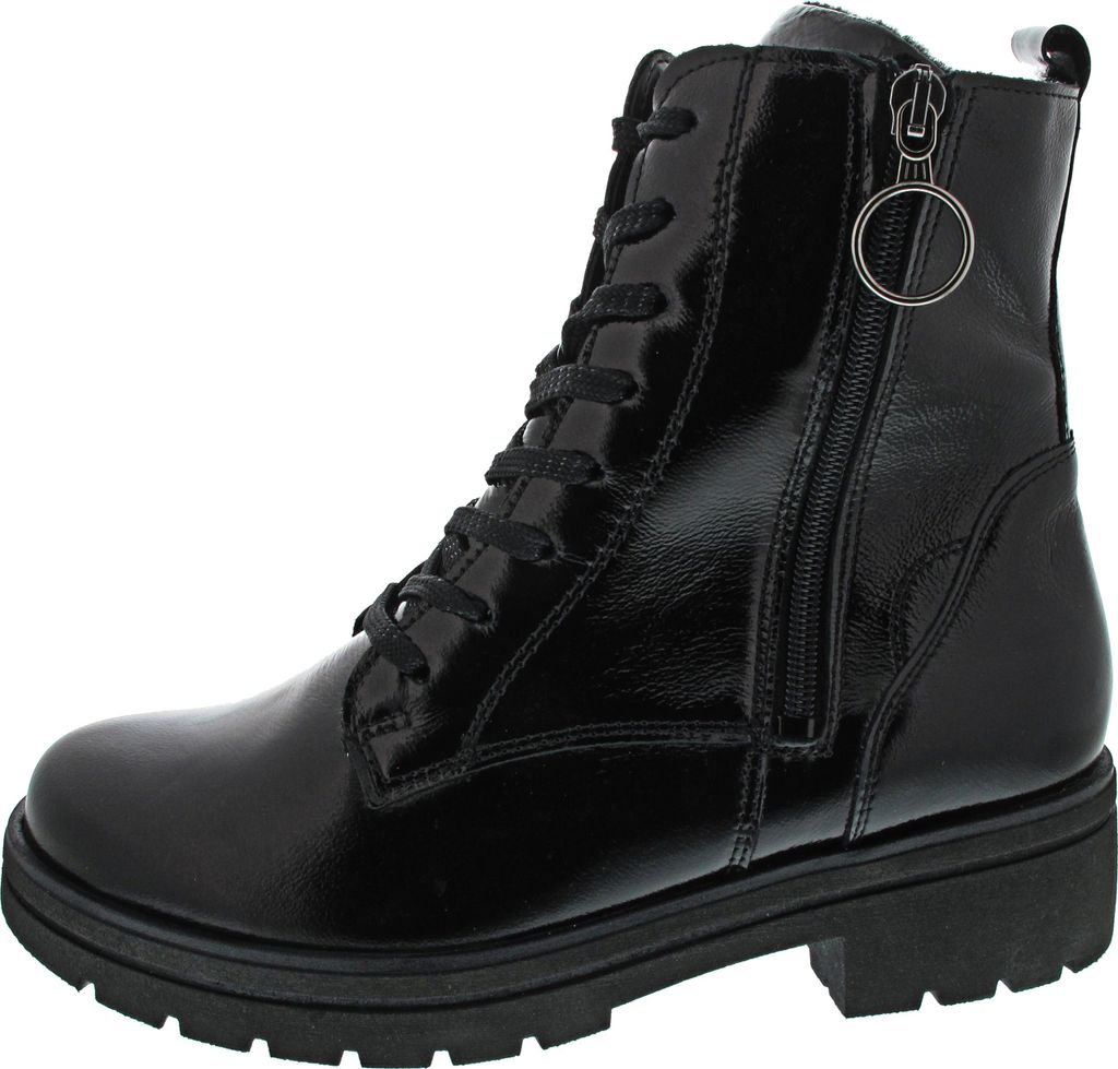 Waldläufer K-Zoe Schnürstiefel Schwarz in Gr. 39 Produktbild 