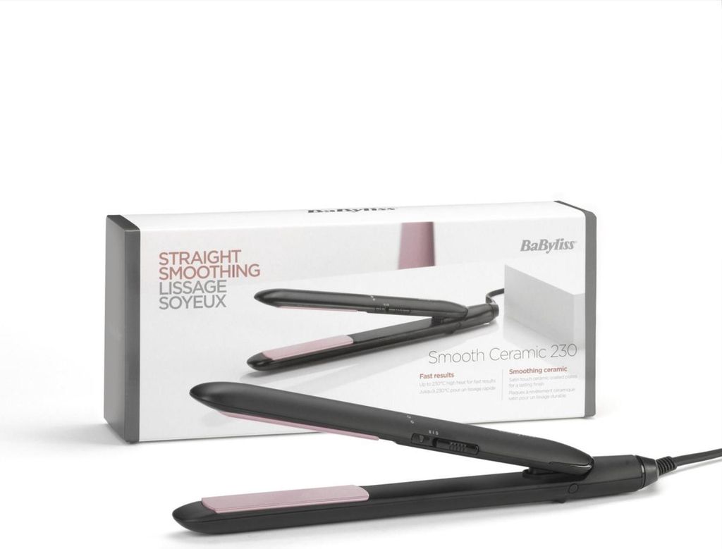 Babyliss Glätteisen smooth ceramic schwarz - Haarstyler 230°C multi-voltage