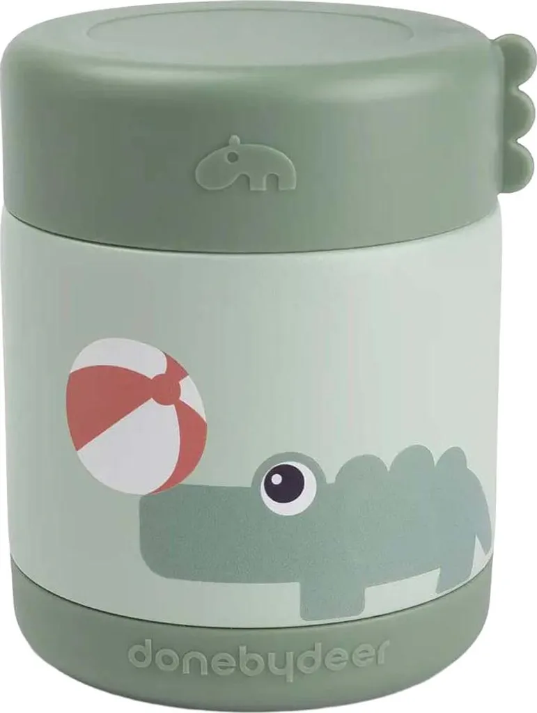 Thermos Pappa Done By Deer 300ml Verde - Acciaio Inox Playground Uni