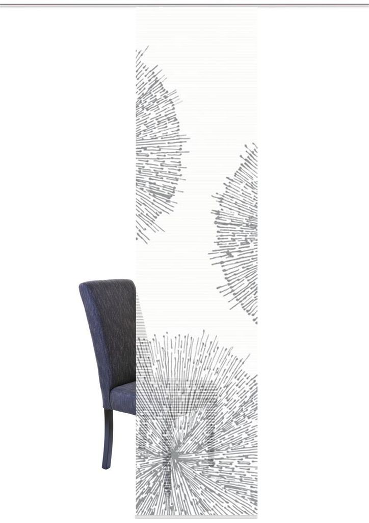 84558 Schiebegardine CRESTON2 halbtransparenter Bambusoptik 260x60 cm