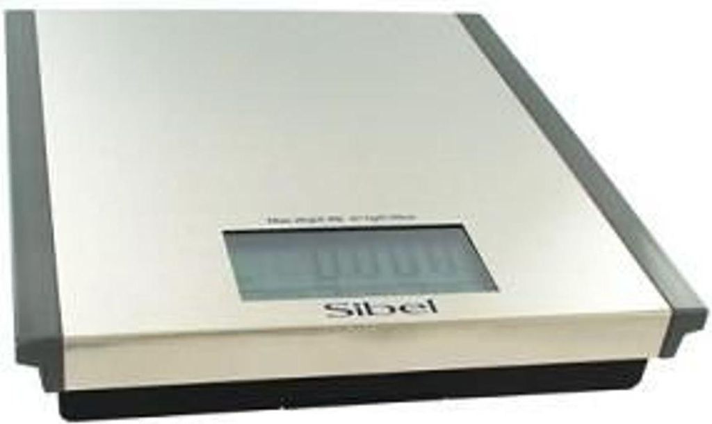 Sibel Steel Style elektronische Waage mit Touchscreen silber