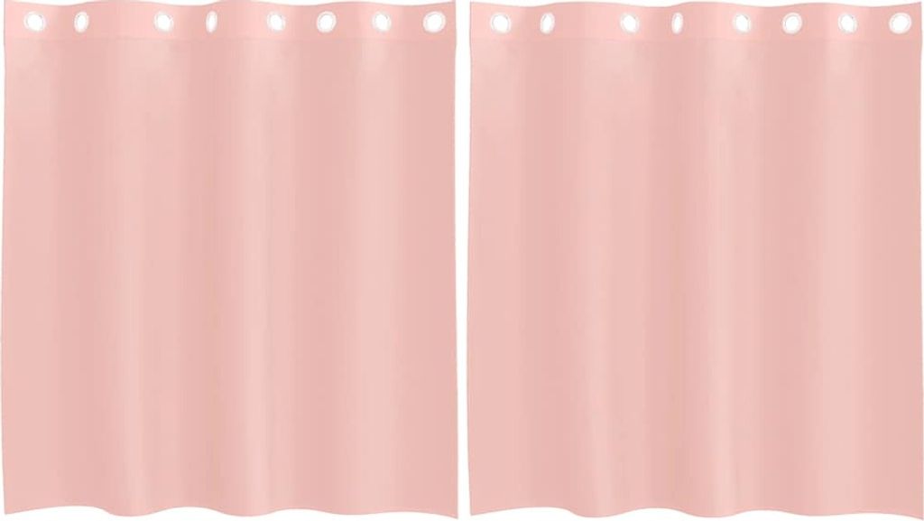 Voile Vorhänge mit Ösen 2 Stk. Rosa 140x140 cm