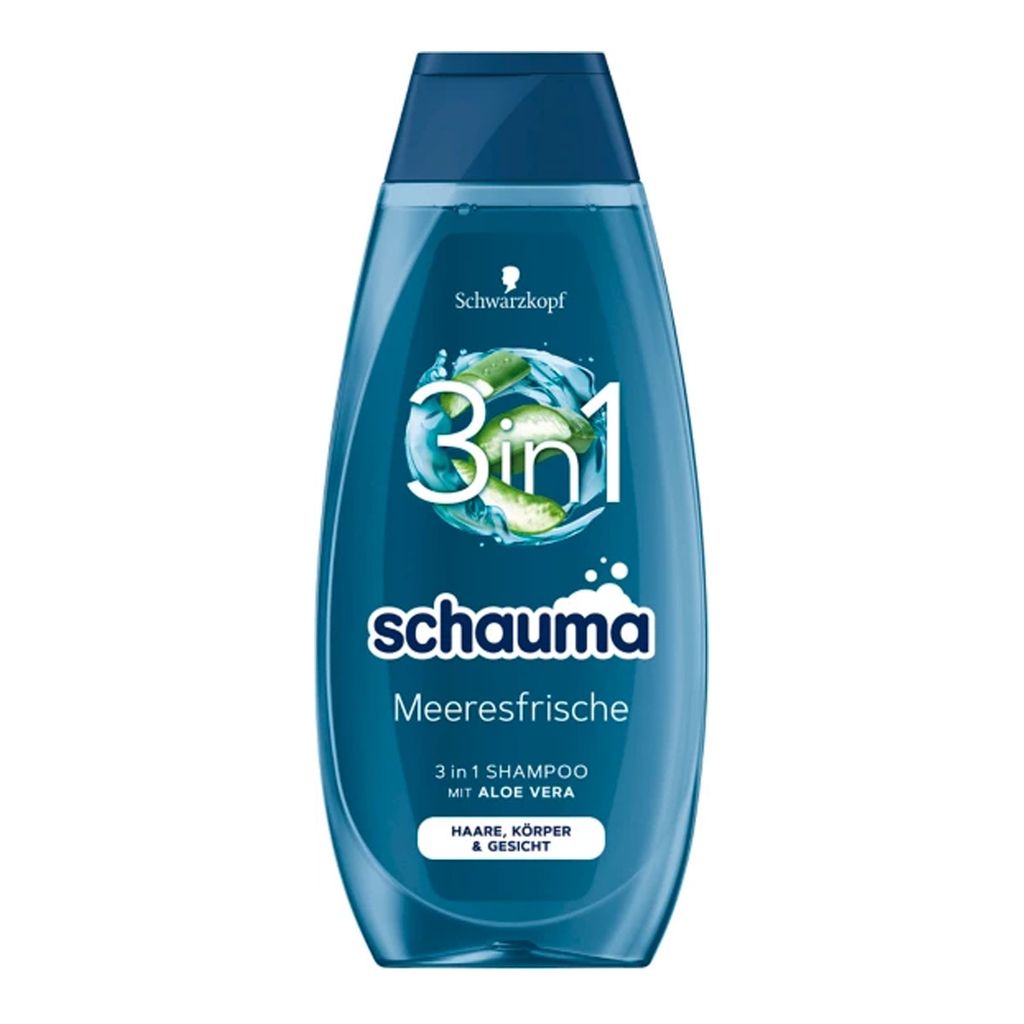 Schauma Szampon 3 w 1 Morska świeżość z aloesem wegańskim Zdjęcie produktu 