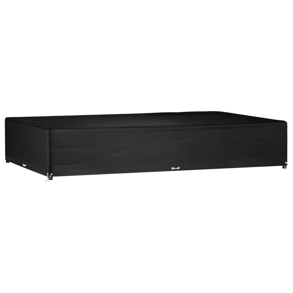 Telo Copri Mobili da Giardino vidaXL 325x205x60 cm Nero Anti-Pioggia - 2