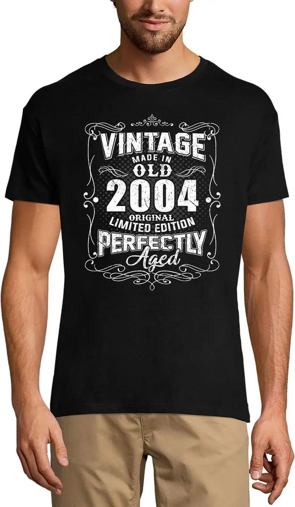 Herren Grafik T-Shirt Vintage 2004 original - perfekt gealtert – Vintage 2004 Original - Perfectly Aged – Geschenk 20. Geburtstag