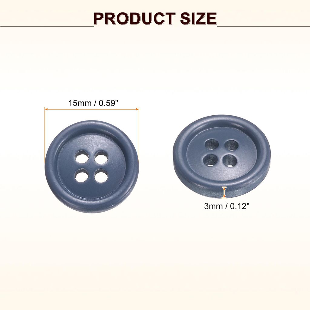 10 Stš¹ck Bunte Kn?pfe, 15mm 4 L?cher Harzkn?pfe zum Ann?hen, Bastelkn?pfe Runde Ersatzkn?pfe Buttons fš¹r N?hen Mantel Hemden Kleidung DIY Han...